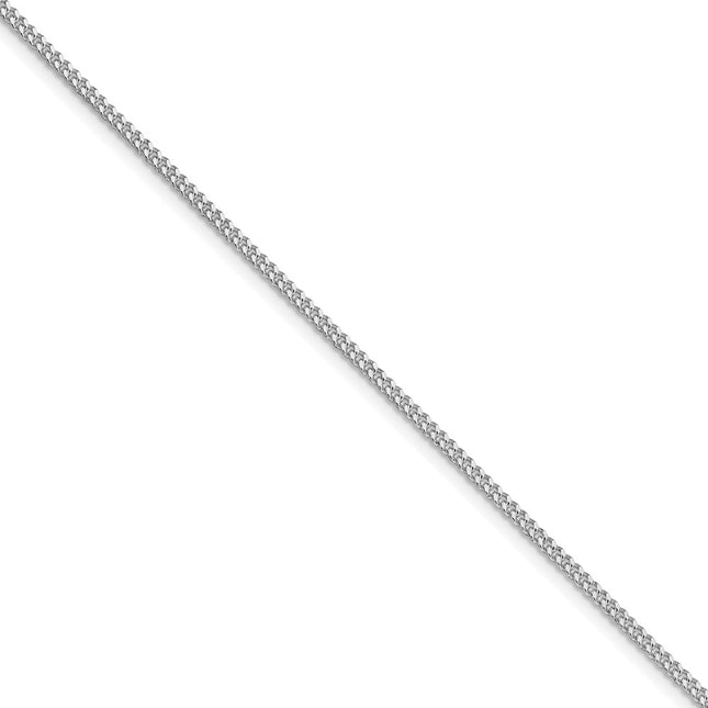 Sterling silver curb link anklet