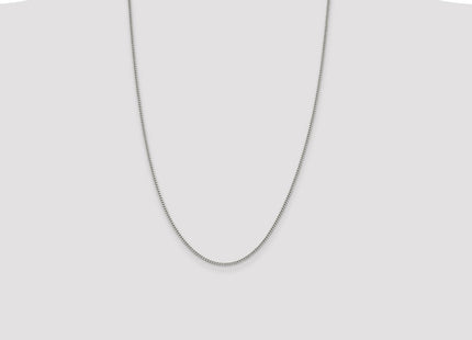 Sterling silver curb link anklet, further view