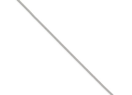 Sterling Silver Curb Chain Anklet, 9 x 2mm