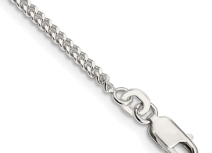 Sterling silver curb link anklet