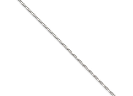 Sterling silver curb link anklet