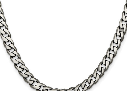 Sterling silver curb link chain, alternate view