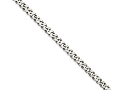 Sterling Silver Antiqued Curb Bracelet