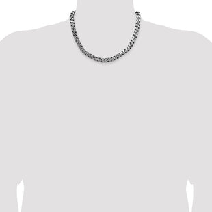 Sterling Silver Antiqued Curb Chain (Style QCB220A-18)