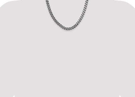 Sterling Silver Antiqued Curb Chain (Style QCB220A-20)