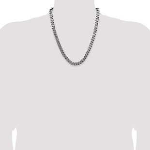Sterling Silver Antiqued Curb Chain (Style QCB220A-22)