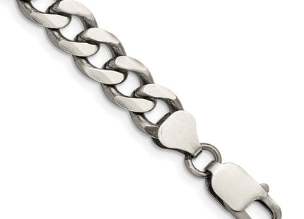 Sterling Silver Antiqued Curb Chain (Style QCB220A-8)