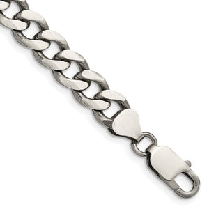 Sterling Silver Antiqued Curb Chain (Style QCB220A-8)