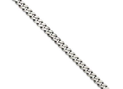 Sterling Silver Antiqued Curb Chain (Style QCB250A-8)