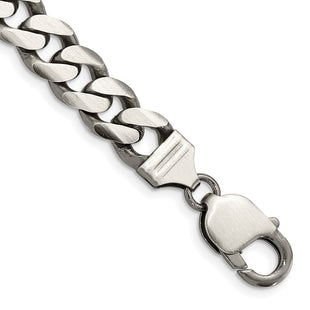 Sterling Silver Antiqued Curb Chain (Style QCB250A-8)