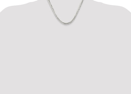 Sterling Silver Concave Beveled Curb Chain (Style QCBC150-18)