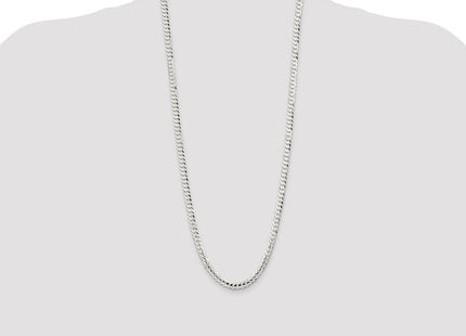 Sterling Silver Concave Beveled Curb Chain (Style QCBC150-30)