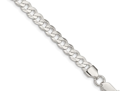 Sterling Silver Concave Beveled Curb Chain (Style QCBC150-8)
