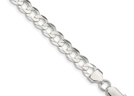 Sterling Silver Concave Beveled Curb Chain (Style QCBC180-8)