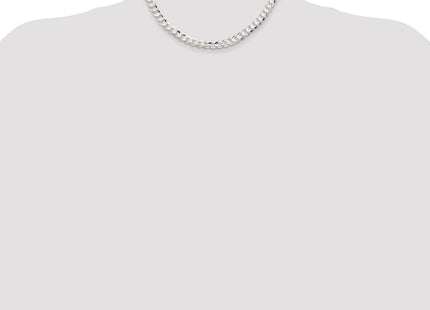 Sterling Silver Concave Beveled Curb Chain (Style QCBC200-16)