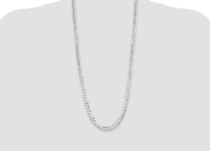 Sterling Silver Concave Beveled Curb Chain (Style QCBC200-30)