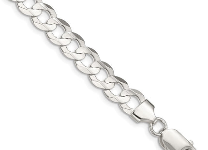 Sterling Silver Concave Beveled Curb Chain (Style QCBC200-8)