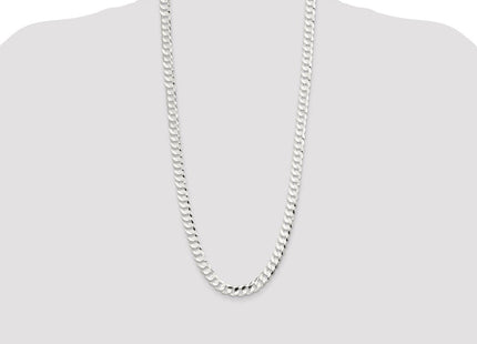 Sterling Silver Concave Beveled Curb Chain (Style QCBC250-30)