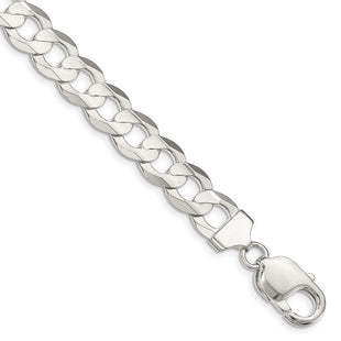 Sterling Silver Concave Beveled Curb Chain (Style QCBC250-8)