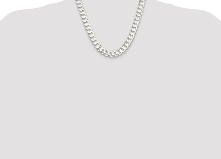 Sterling Silver Concave Beveled Curb Chain (Style QCBC300-20)