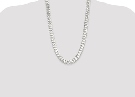 Sterling Silver Concave Beveled Curb Chain (Style QCBC300-26)