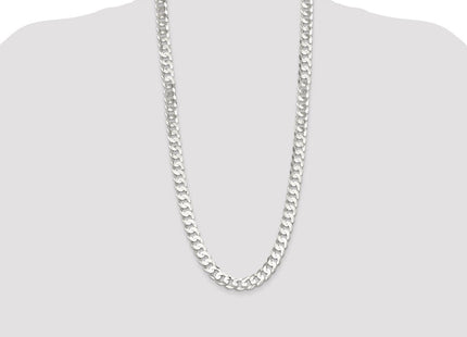 Sterling Silver Concave Beveled Curb Chain (Style QCBC300-30)