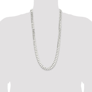 Sterling Silver Concave Beveled Curb Chain (Style QCBC300-30)