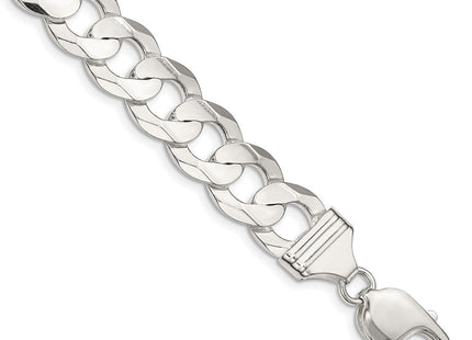 Sterling Silver Concave Beveled Curb Chain (Style QCBC300-8)