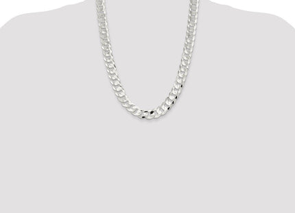 Sterling Silver Concave Beveled Curb Chain (Style QCBC350-24)