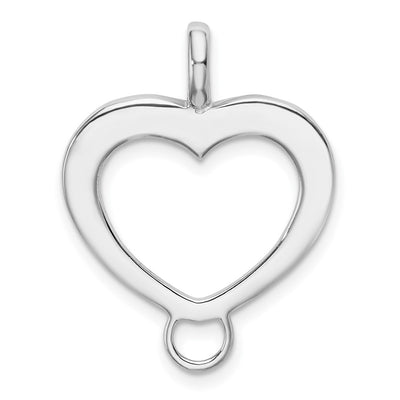 Sterling silver heart pendant