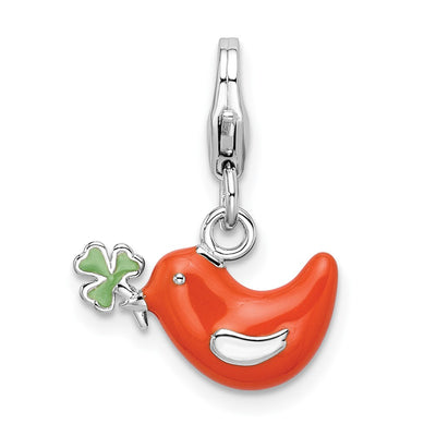 Sterling silver clover charm