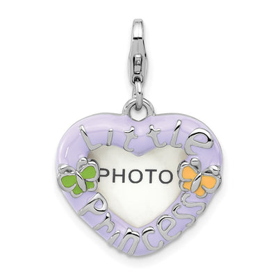 Sterling silver heart charm
