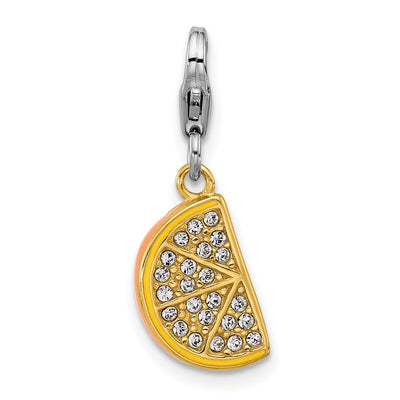 Sterling silver crystal charm