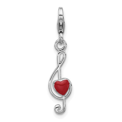 Sterling silver heart charm