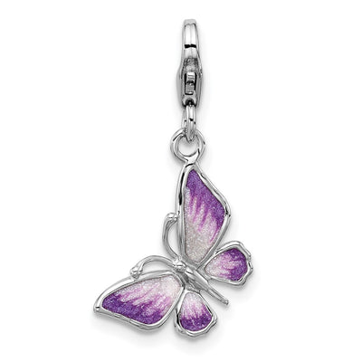 Sterling silver butterfly charm