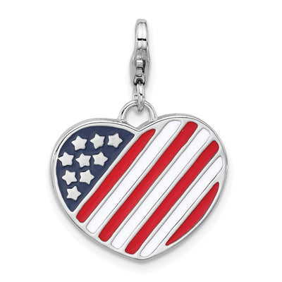 Sterling silver heart charm