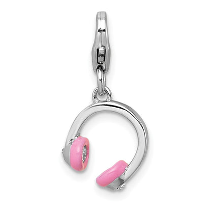 Sterling silver crystal charm