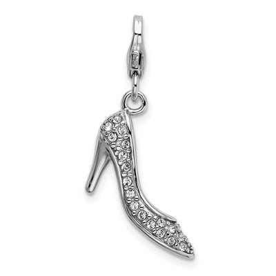 Sterling silver crystal charm