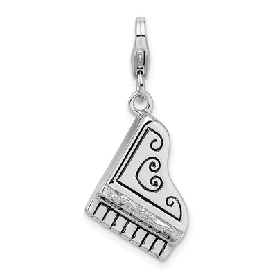Sterling silver heart charm