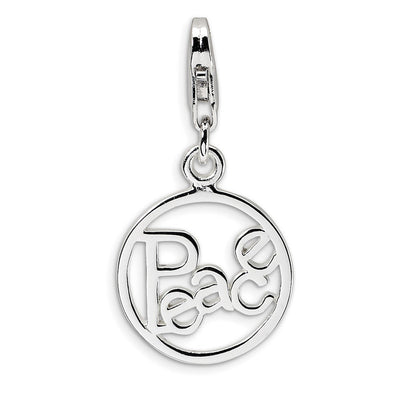 Sterling silver circle charm