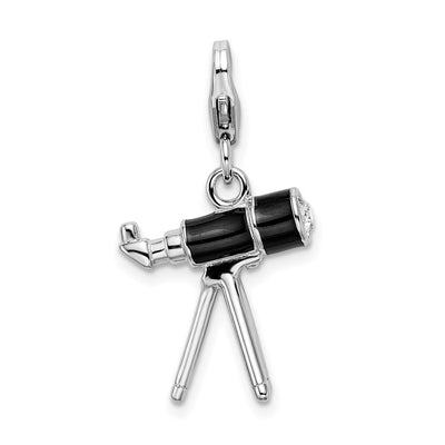 Sterling silver crystal charm