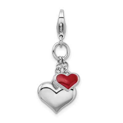 Sterling silver heart charm