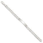 Sterling Silver Curb Link ID Bracelet, 8 x 6mm (00-8) view