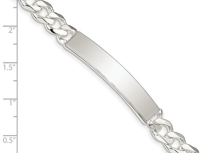 Sterling Silver Curb Link ID Bracelet (Style QCD200-8)