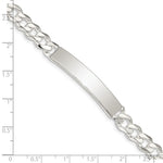 Sterling Silver Curb Link ID Bracelet, 8 x 6mm (00-8) view