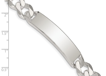 Sterling Silver Curb Link ID Bracelet (Style QCD300-8)