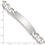 Sterling Silver Curb Link ID Bracelet, 8 x 10mm view