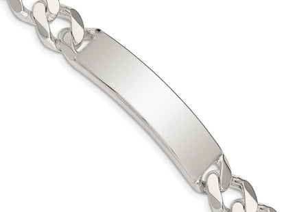 Sterling Silver Curb Link ID Bracelet (Style QCD300-8)