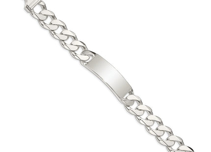 Sterling Silver Curb Link ID Bracelet (Style QCD400-8.5)