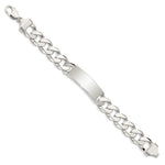 Sterling Silver Curb Link ID Bracelet, 8.5 x 14mm view